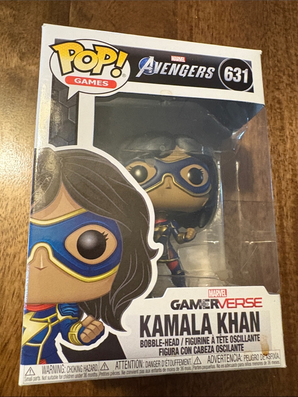 Funko Pop! Games Kamala Khan Blue & Gold Masked Marvel Gamerverse #631